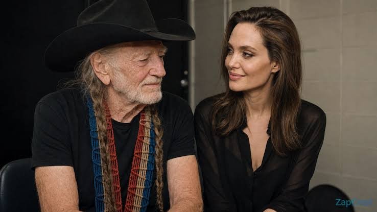 Willie Nelson and Anglina Joliee